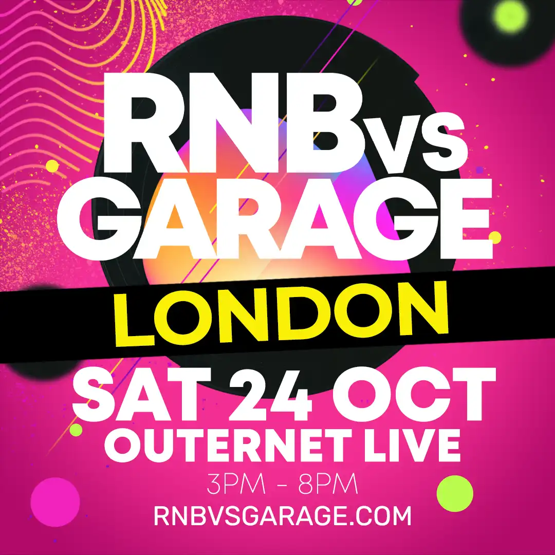 RNB vs GARAGE London – Saturday 24 October 2026 at Outernet Live